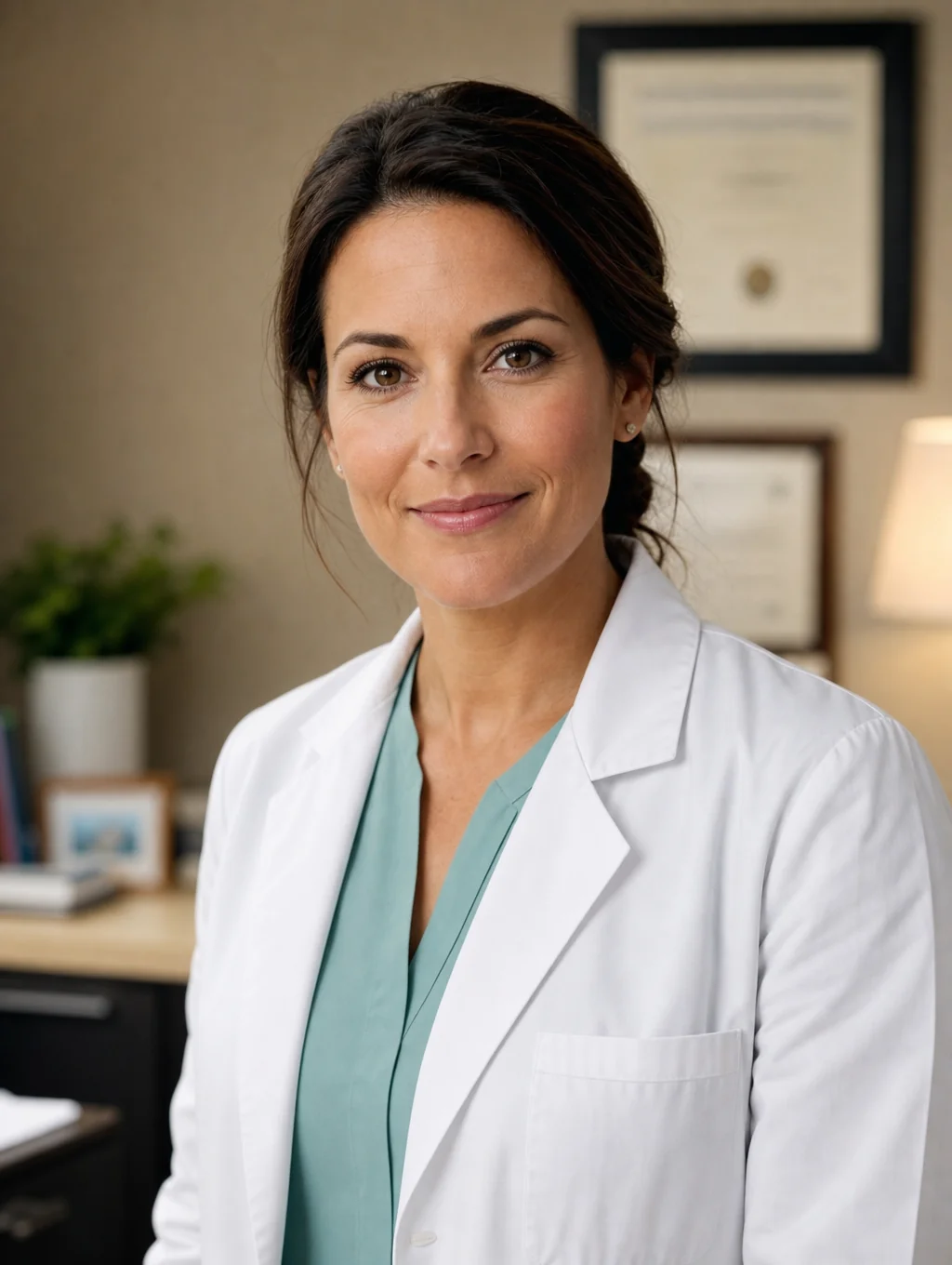Founding partner reviewing clinical data in the lab
