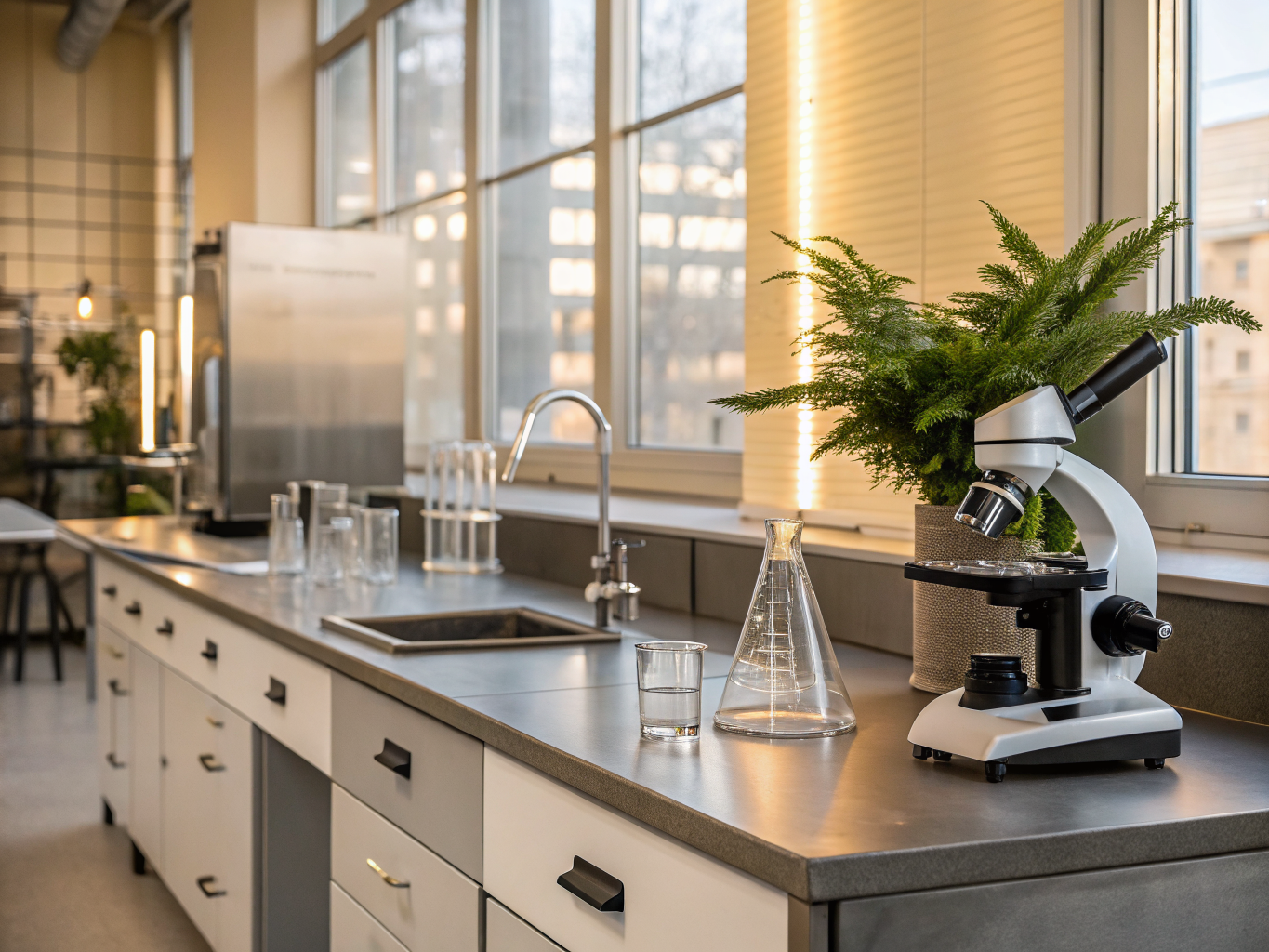 Modern laboratory space focused on health and agricultural research